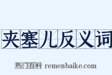 夹塞儿反义词是什么意思的图片